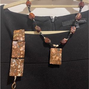 Handmade necklace and bracelet set